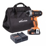 Cumpara ieftin Pachet masina de insurubat cu impact 180Nm Evolution R18IDR-Li 18V Li-Ion EXT cu acumulator si incarcator + geanta