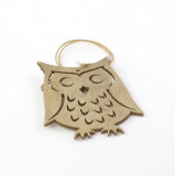 Cumpara ieftin Decoratiune Craciun - Wooden Owl On String, 6.5x8cm | Drescher