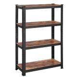 SONGMICS Raft depozitare metalic cu aspect elegant, 5 niveluri, reglabil, 520 kg, 40x80x160 cm, maro rustic si negru Household NewTrend