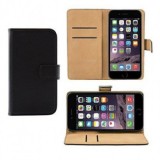 Husa Piele iProtect Neagra Apple iPhone 6 / 6S (4.7 inch) Premium