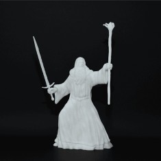 Figurină Gandalf 3D, de pictat - 15 cm