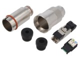 Conector RJ45 mufă PIN 8 Cat 6a ecranat - 8p8c IDC
