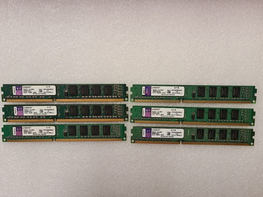 Memorie RAM desktop Kingston ValueRAM 2GB DDR3 1333MHz KVR1333D3S8N9/2G