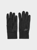 Mănuși din tricot Touch Screen unisex - negre, 4F Sportswear