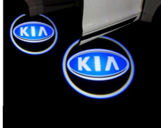 Kit proiectoare logo Holograma, montare sub usa Kia foto