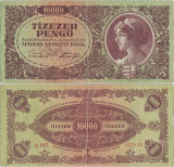 1945 ( 15 VII ) , 10,000 pengő ( P-119a ) - Ungaria