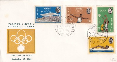 FILATELIE TEMATICA - PLIC ETIOPIA TEMATICA OLIMPIC FDC foto