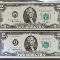 2 dollars 1976 UNC star note SUA