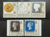 Isle of Man 1990 - 150 de ani primul timbru, serie stampilata
