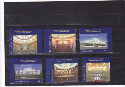 ROMANIA 2011 LP 1898 PALATUL PARLAMENTULUI - SERIE CU MARGINE SUS MNH foto