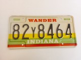Indiana Inmatriculare USA original, decor de perete