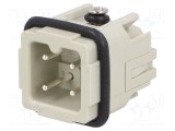 Conector HDC DEGSON 4 PIN 10A Tată cu Inserturi de Contact