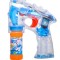 Pistol bule de sapun, Bubble Gun, Transparent cu lumini colorate