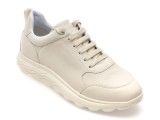 Cumpara ieftin Pantofi sport GEOX albi, U55BYA, din piele naturala
