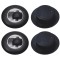 Suport pentru mobilier, cu rotita de &Oslash; 20 mm, 4 buc / set