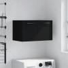 VidaXL Dulap de perete, negru, 60x36,5x35 cm, lemn prelucrat 830045