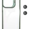 Husa Protectie din Policarbonat cu stativ si protectie camere, pentru iPhone 11, Verde