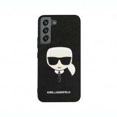 Husa Cover Karl Lagerfeld Saffiano Karl Head pentru Samsung Galaxy S22 Plus Black foto