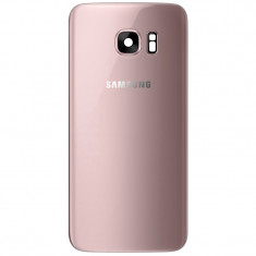 Capac Original Samsung Galaxy S7 G930 Roz Auriu cu Geam Camera (SH) foto