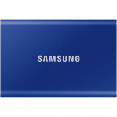 SSD extern Samsung T7 portabil, 500GB, USB 3.2, Indigo Blue