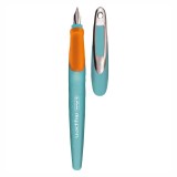 Stilou My Pen, penita L, grip ergonomic, orange si turcoaz, blister