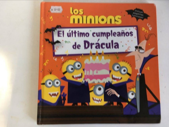 Carte in limba spaniola pentru copii Los Minions El Ultimo cumpleanos de Dracula