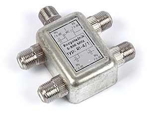 Splitter TV inductiv 4 cai, RI-4/1F, functie DC-block, Delta, E2099 foto