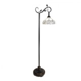 Cumpara ieftin Lampadar polirasina sticla maro bej Tiffany 36x25x152 cm