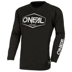 Bluza Ciclism Copii Bumbac O&#039;Neal Element Hexx V.22 - S, Negru-Alb Ultimate FactoryBikes