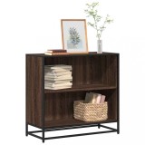 Gossi biblioteca, stejar maro, 80x35x76 cm, lemn prelucrat