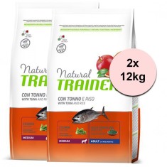 Trainer Natural Medium Adult peste si orez 2 x 12 kg foto