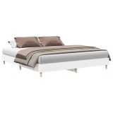 Cumpara ieftin Cadru de pat fara saltea, alb, 180x200 cm, lemn de prelucrare