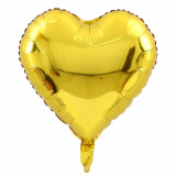 Balon folie in forma de inima, Magic Heart, 45 cm, galben