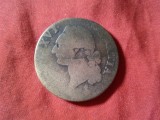 Moneda Franta 1 sol Louis XVI 1791 cupru , cal. slaba, Europa
