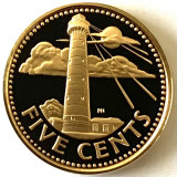 BARBADOS 5 CENTS 1979 PROOF, America de Nord, Bronz