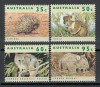 Australia 1992 Mi 1314/17 MNH, nestampilat - Animale pe cale de disparitie