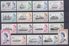 DB1 Transporturi Vapoare Corabii 1965 - 1967 Tristan da Cunha 17 v MNH