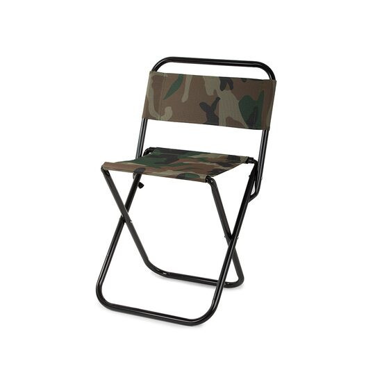 Scaun pliabil pentru camping, gradina, pescuit, Verk Group, model camuflaj, 39x29x59 cm GartenVIP DiyLine