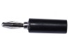 Mufă Banană 4mm 15A Neagră Neizolată Nichelată