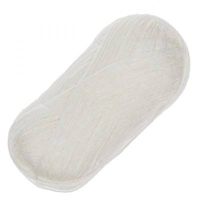 Fir de Tricotat, Sewing Yarns, Acrilic 80% L&amp;acirc;nă 20%, Alb, Capacitate 100g foto