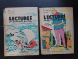2 x LECTURES EN FRANCAIS FACILE pour les eleves de Ve-VIIIe - Marcel Saraș (Quatrieme livre + Deuxieme livre)