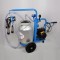 EMT. Aparat de muls vaci 1 post cu vid in cadru, bidon din aluminiu 30 litri EMTBLUE1+1A30