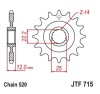 Pinion fata 12 dinti pas lant 520 &ndash; Gas Gas EC 200 - EC 250 - EC 250 E - EC 250 Racing - MC 250 - EC 300 - EC 450 - SM 450