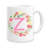Cana alba personalizata cu initiala Z, INOVATIX&reg;. 330ml
