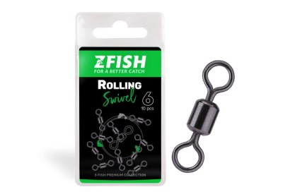 Vartej ZFISH Rolling Swivel, Nr 6, 30Kg, 10 Buc/Plic foto
