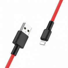 Hoco Carbon X29 cablu de date USB la IPHONE Lightning Culoare Ro?u, Lungime 1 Metru foto