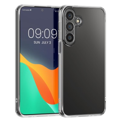 Husa Kwmobile pentru Samsung Galaxy A15 5G, Transparent, Silicon, KWM000021OZ001C foto