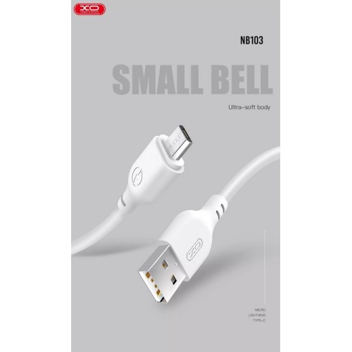 Cablu pentru incarcare 2.1A Micro USB 2 metri COD: XO-NB103B Automotive TrustedCars