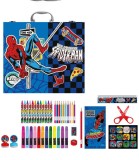 Set de Desen &icirc;n Geantă cu M&acirc;ner Metalic Spiderman