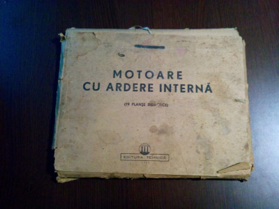 MOTOARE CU ARDERE INTERNA - 19 Planse Didactice - 1950, 18 planse foto